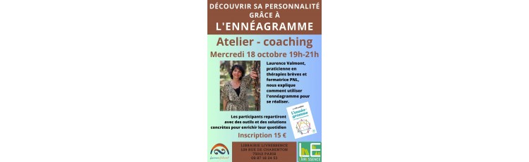 Atelier Coaching : Découvrir sa personnalité avec l'Ennéagramme