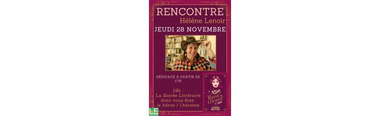 La Soirée Littéraire dont VOUS êtes l'héroïne / le héro !