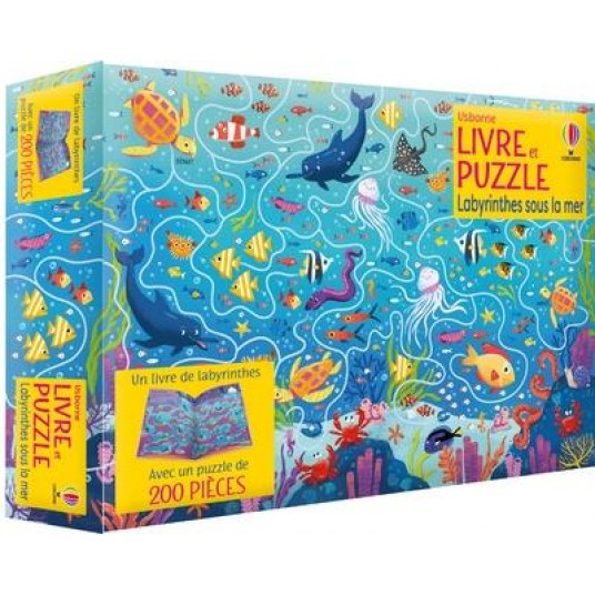 LABYRINTHES SOUS LA MER - COFFRETS LIVRE ET PUZZLE