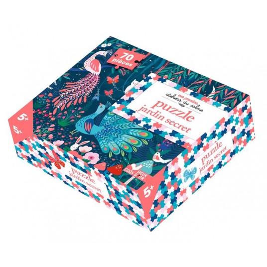 PUZZLE FLUO JARDIN SECRET - 70 PIECES