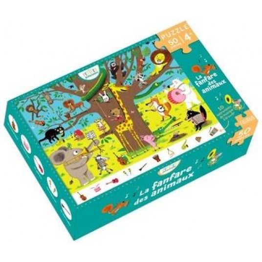 PUZZLE - LA FANFARE DES ANIMAUX (50 PIECES)