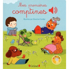 MES PREMIERES COMPTINES - LIVRE SONORE AVEC 6 PUCES - DES 1 AN