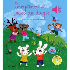 COMPTINES ET JEUX DE DOIGTS - LIVRE SONORE AVEC 6 PUCE - DES 1 AN