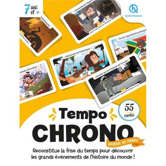TEMPO CHRONO HISTOIRE DU MONDE (2NDE ED) - JEU DE CHRONOLOGIE 7 ANS ET +