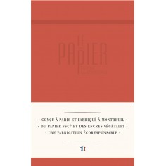 CARNET TOILE DU MARAIS A5 ROUGE COQUELICOT - LE PAPIER FAIT DE LA RESISTANCE
