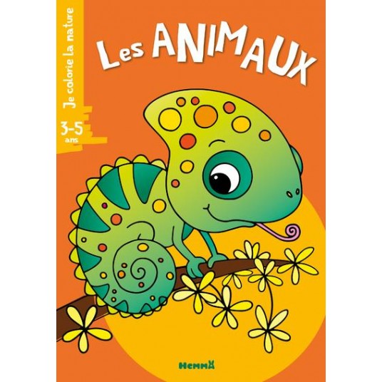 JE COLORIE LA NATURE (3-5 ANS) - LES ANIMAUX (CAMELEON)