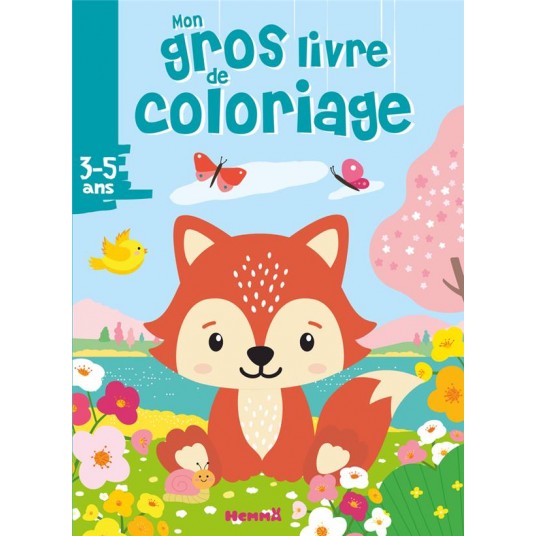 MON GROS LIVRE DE COLORIAGE (RENARD PRINTEMPS)