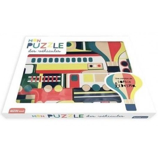 MON PUZZLE DES VEHICULES - PUZZLE BOIS