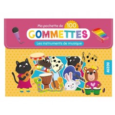 MA POCHETTE DE 100 GOMMETTES - LES INSTRUMENTS DE MUSIQUE