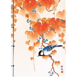 CARNET HAZAN MESANGE DANS L'ESTAMPE JAPONAISE 16 X 23 CM (PAPETERIE)