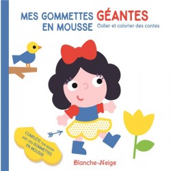 BLANCHE-NEIGE MES GOMMETTES GEANTES EN MOUSSE