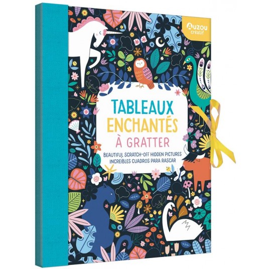 MON CAHIER CREA - TABLEAUX ENCHANTES A GRATTER