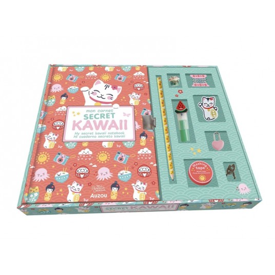 MA PAPETERIE CREATIVE - MON COFFRET DE PAPETERIE KAWAII