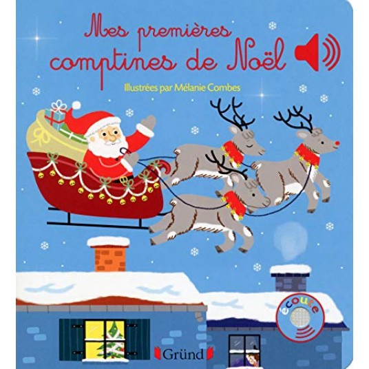 MES PREMIERES COMPTINES DE NOEL - LIVRE SONORE AVEC 6 PUCES - DES 1 AN