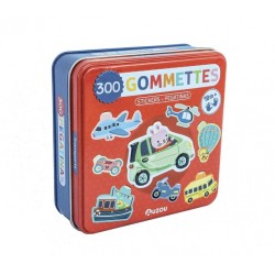 BOITE DE GOMMETTES METAL - LES TRANSPORTS