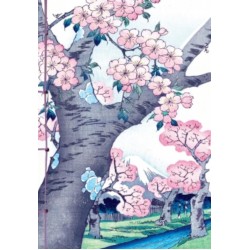 CARNET HAZAN GAUFRE CERISIERS EN FLEURS 16 X 23 CM (PAPETERIE)