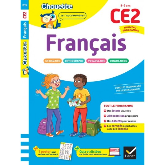 FRANCAIS CE2 - CAHIER DE SOUTIEN NOUVEAU PROGRAMME - LECONS ET EXERCICES CORRIGES