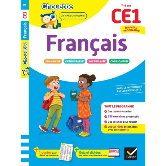 FRANCAIS CE1 - CAHIER DE SOUTIEN NOUVEAU PROGRAMME - LECONS ET EXERCICES CORRIGES