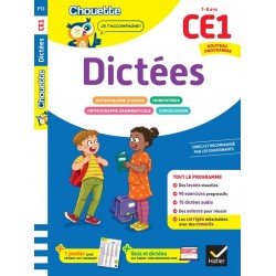 DICTEES CE1 - CAHIER DE SOUTIEN NOUVEAU PROGRAMME - LECONS ET EXERCICES CORRIGES