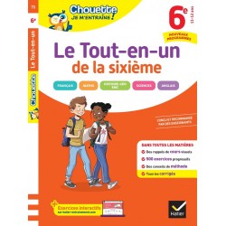 CHOUETTE JE M'ENTRAINE - LE TOUT-EN-UN 6E NOUVEAU PROGRAMME (TOUTES LES MATIERES) - CAHIER DE REVISI