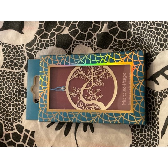 MARQUE-PAGES METAL DECOUPE - CERISIER